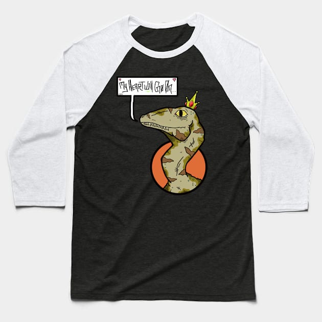 Celine Dionasaur Baseball T-Shirt by Grumble 